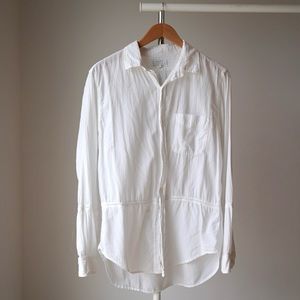 Current Elliot Lace Trim Button Thru Shirt - SZ Medium